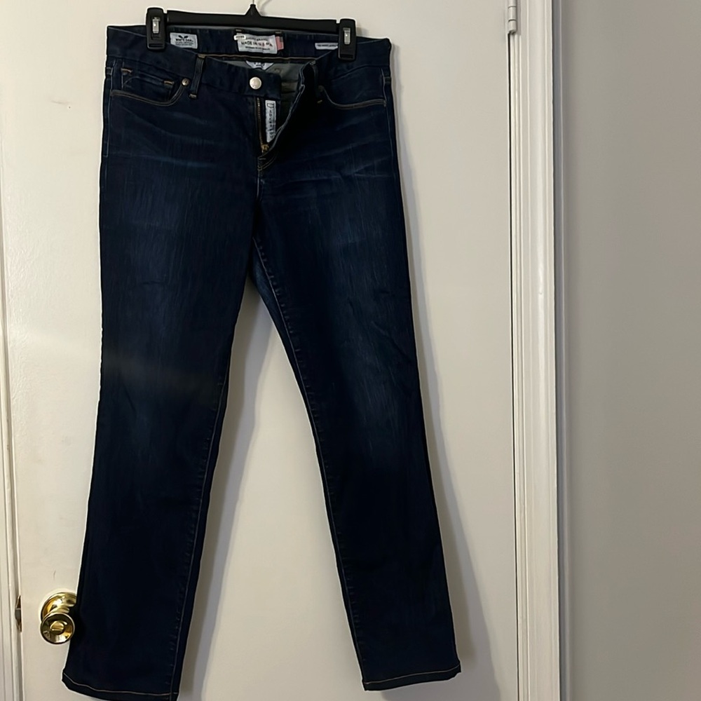 Lucky Brand selvedge white oak cone denim jeans 29 Straight Dark Blue Jeans